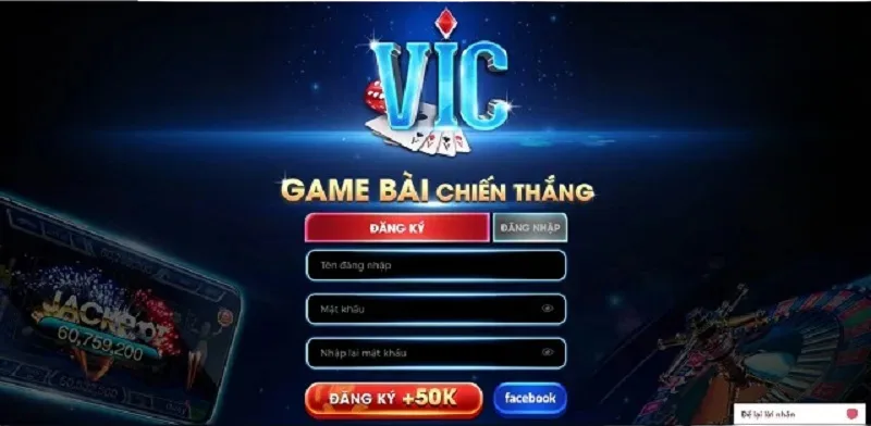 Đăng ký VicClub thành công nhận liền tay mã giftcode trị giá 50k